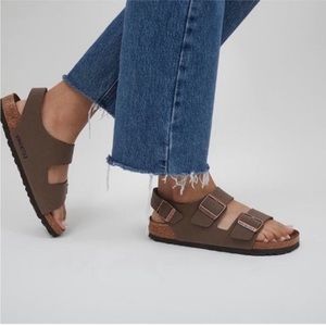Birkenstock Milano Women's 38 Germany Made Perfectly worn in Brown Sandal
